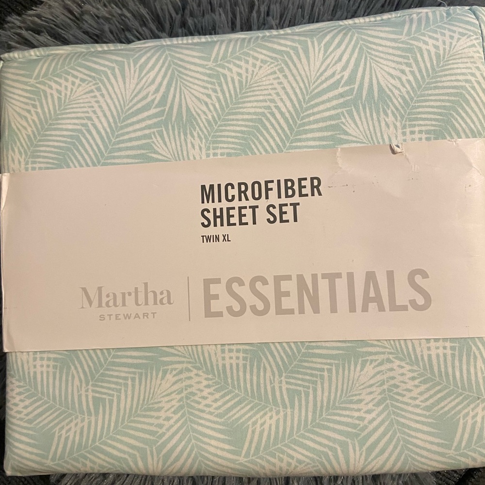 Microfiber sheet set Martha Stewart twin XL